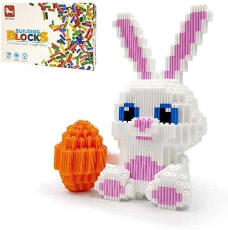 Building Blocks Cute Animal Micro Mini Building Blocks Kit,Mini Rabbit Micro Blocks 1783 Pcs,Building Blocks Animal Toys Sets Bricks Kit for Adults for Boys & Girls Easter