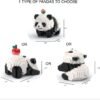 Building Blocks Flower Panda Mini Building Blocks, 983 PCS Micro Animal Building Toy Bricks for Girls Boys and Adults