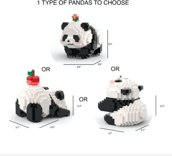 Building Blocks Flower Panda Mini Building Blocks, 983 PCS Micro Animal Building Toy Bricks for Girls Boys and Adults