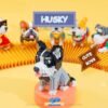 Building Blocks Mini Building Blocks Animal Set, DIY Micro 3D Building Toy Bricks(Husky 973pcs)
