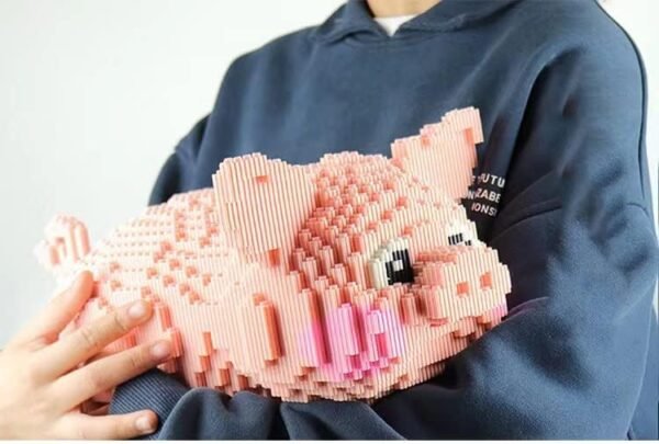 51jZYsbyZWL._AC Building Blocks Animal Pig Micro Building Blocks Set??2745PCS?? Gift for Adults and Kids
