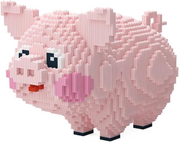 51u3GAE72qL._AC_SL1200 Building Blocks Animal Pig Micro Building Blocks Set??2745PCS?? Gift for Adults and Kids