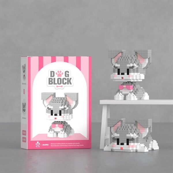 Building Blocks Micro Mini Building Blocks Dog Pets Cute Animal Model Set Building Pet Toys Bricks Gifts for Kid and Adult (Border Collie)