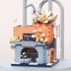61-v5WtNfkL._AC_SL1000 Building Blocks Vanilla Tea Bar Building Set, City Street View Flower House Mini Brick Building Block Toy Set Gift for Girl 1084pcs