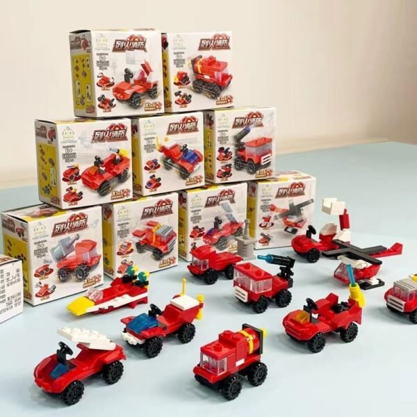 Building Blocks 30 Boxes Building Block Military Vehicles Engineering Fire Mini Cars Building Sets for Party Favors Kids Prizes 3D Assembly Cars Truck Helicopter for Boys and Girls