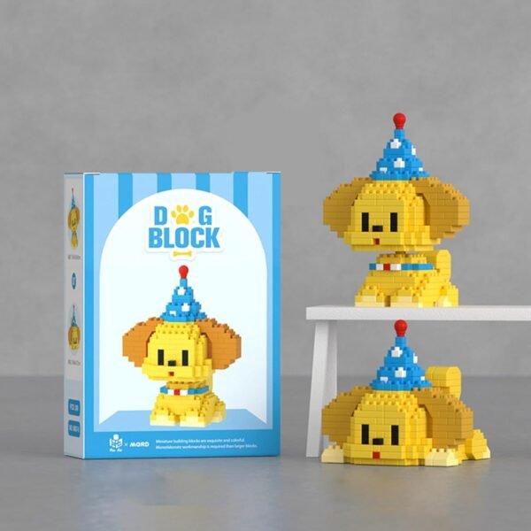 Building Blocks Micro Mini Building Blocks Dog Pets Cute Animal Model Set Building Pet Toys Bricks Gifts for Kid and Adult (Border Collie)