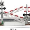 61GQ7LKystL._AC_SL1500 Building Blocks City Train Railroad, Train Tracks Pieces Building Block Set, with Traffic Light, Ideal Gifts for Kids and Adults (Railroad Crossing 1)