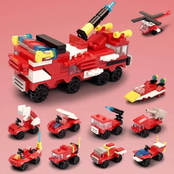 Building Blocks 30 Boxes Building Block Military Vehicles Engineering Fire Mini Cars Building Sets for Party Favors Kids Prizes 3D Assembly Cars Truck Helicopter for Boys and Girls