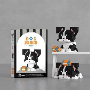 Building Blocks Micro Mini Building Blocks Dog Pets Cute Animal Model Set Building Pet Toys Bricks Gifts for Kid and Adult (Border Collie)