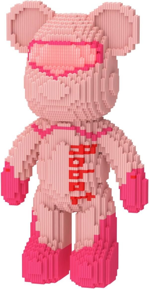 Building Blocks MEIGESI Bear Building Blocks (2400PCS) | 500% Bear Display Model | Micro 3D Animal Building Blocks | Fluorescence Design for Adults & Kids | Idea for Home & Office Decor | CZ0025