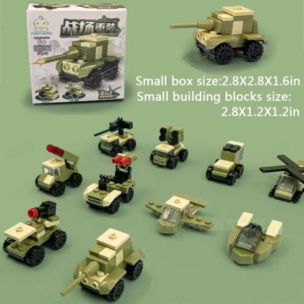 Building Blocks 30 Boxes Building Block Military Vehicles Engineering Fire Mini Cars Building Sets for Party Favors Kids Prizes 3D Assembly Cars Truck Helicopter for Boys and Girls