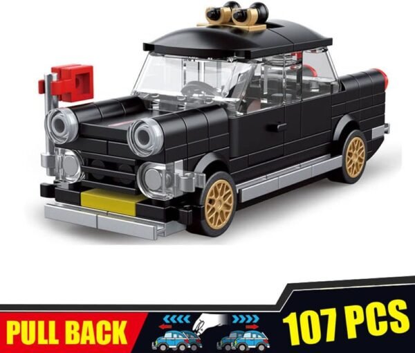 Building Blocks Pull Back Car Building Blocks Sets, Pull and Go, 3D Assembly Vehicles for Boys Building Block Car Toys Party Favor for Kids Age 6 7 8 9 10, 419 Pieces