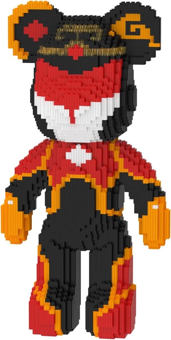 Building Blocks MEIGESI Bear Building Blocks (2400PCS) | 500% Bear Display Model | Micro 3D Animal Building Blocks | Fluorescence Design for Adults & Kids | Idea for Home & Office Decor | CZ0025