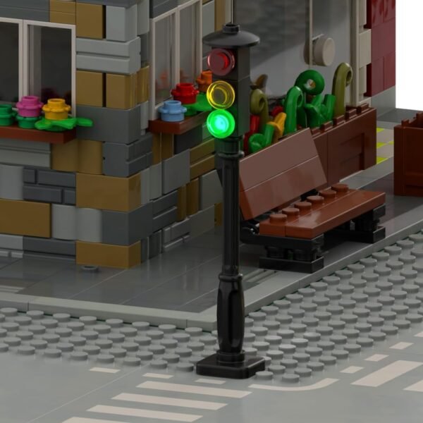61URl7Zrg8L._AC_SL1000 Building Blocks Brick Traffic Light, Set of 2,Automatic Flashing,Building Accessories LED, Easy Installation, Compatible with Lego