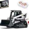Building Blocks Technology Loader Building Block Set, 2.4G/APP RC Steer Loader Vehicle Construction Toys with Motor, Track Loader Building Toy Gift for Adults and Teens - 1366 Pieces