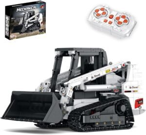 Building Blocks Technology Loader Building Block Set, 2.4G/APP RC Steer Loader Vehicle Construction Toys with Motor, Track Loader Building Toy Gift for Adults and Teens - 1366 Pieces
