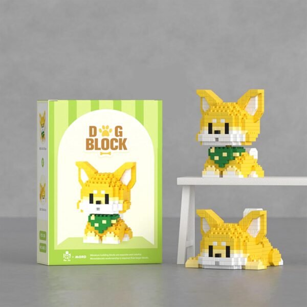 Building Blocks Micro Mini Building Blocks Dog Pets Cute Animal Model Set Building Pet Toys Bricks Gifts for Kid and Adult (Border Collie)