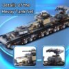 61Z8bfQZePL._AC Building Blocks 8 in 1 Building Blocks WW2 Army Tank Vehicle Heavy Duty Military Tank Building Kit Battle Brick Assembly Model Kits for Boys Building Brick Toys for Children 1165PCS