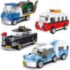 Building Blocks Pull Back Car Building Blocks Sets, Pull and Go, 3D Assembly Vehicles for Boys Building Block Car Toys Party Favor for Kids Age 6 7 8 9 10, 419 Pieces