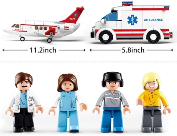 Building Blocks Building Blocks City Airplane Station Toy for 6-12 Years Old Boys,City Airport Building Kits Kids Toys STEM Learning Building Bricks Helicoper Birthday Gift for 6-12 Children (335 Pieces)