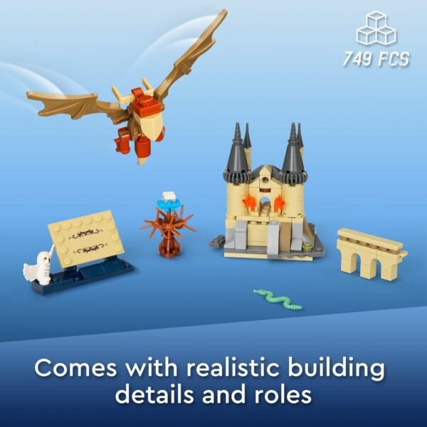 Building Blocks Magic Castle Book Building Set, Creative Castle Architecture Building Blocks Toy, Wizarding World Collectible Display Model for Adults, Gift for Boys Girls Kids Aged 8-14 - 749 Pieces