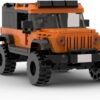 Building Blocks Orange SUV Sports Car Toy Building Set,Off-Road car Building Bricks  Building Blocks,DIY Vehicles for Kids and Adults(405PCS)