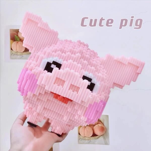 61iJly0blyL._AC_SL1200 Building Blocks Animal Pig Micro Building Blocks Set??2745PCS?? Gift for Adults and Kids