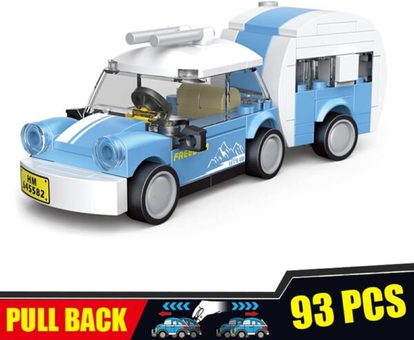 Building Blocks Pull Back Car Building Blocks Sets, Pull and Go, 3D Assembly Vehicles for Boys Building Block Car Toys Party Favor for Kids Age 6 7 8 9 10, 419 Pieces