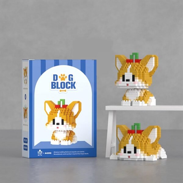 Building Blocks Micro Mini Building Blocks Dog Pets Cute Animal Model Set Building Pet Toys Bricks Gifts for Kid and Adult (Border Collie)