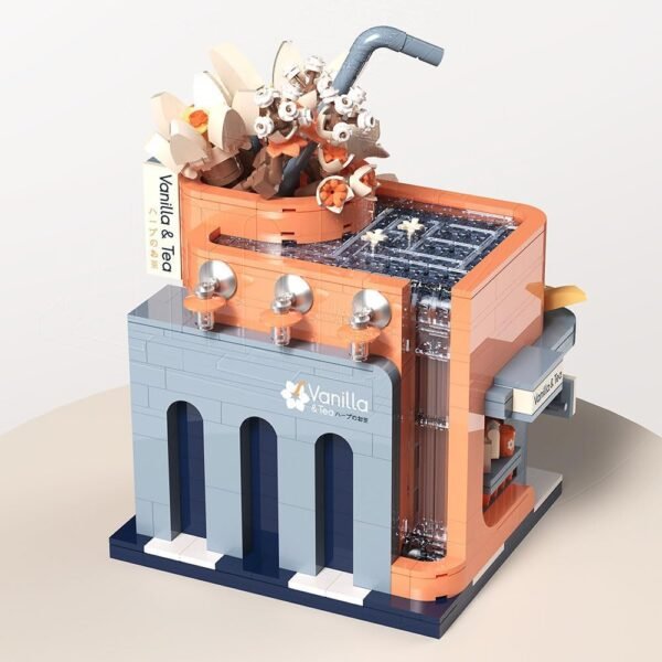 61o30whAniL._AC_SL1000 Building Blocks Vanilla Tea Bar Building Set, City Street View Flower House Mini Brick Building Block Toy Set Gift for Girl 1084pcs