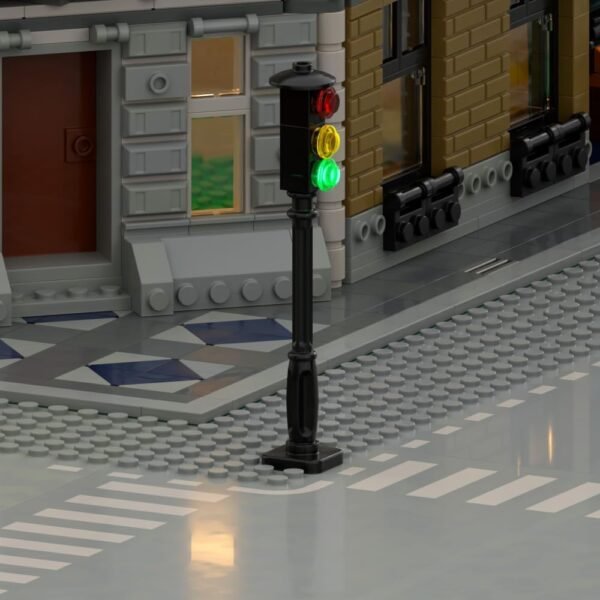 61qafrLIfOL._AC_SL1000 Building Blocks Brick Traffic Light, Set of 2,Automatic Flashing,Building Accessories LED, Easy Installation, Compatible with Lego