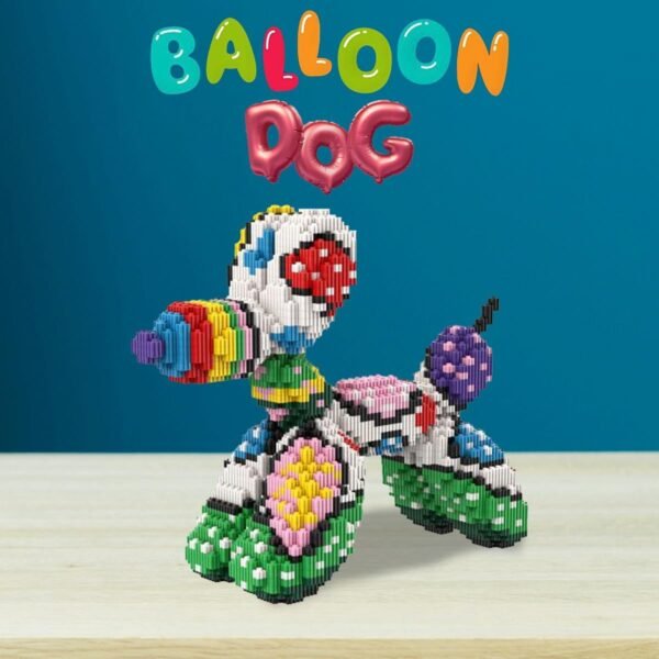 Building Blocks Animal Colorful Balloon Dog Micro Building Blocks Set??3000PCS?? Gift for Adults and Kids