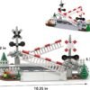 61sWIpCrzYL._AC_SL1500 Building Blocks Train Tracks Pieces Building Block Set 04, City Train Track Railroad Tracks, 200Pcs Traffic Light Railroad Crossing Building, Compatible with Lego 6254100 Building Accessory, Gifts for Ages 6+