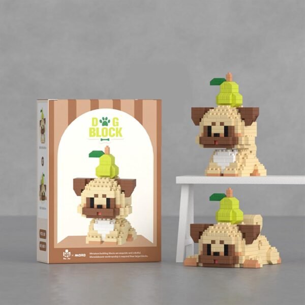 Building Blocks Micro Mini Building Blocks Dog Pets Cute Animal Model Set Building Pet Toys Bricks Gifts for Kid and Adult (Border Collie)