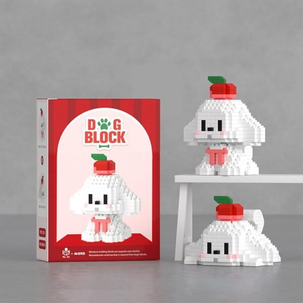 Building Blocks Micro Mini Building Blocks Dog Pets Cute Animal Model Set Building Pet Toys Bricks Gifts for Kid and Adult (Border Collie)