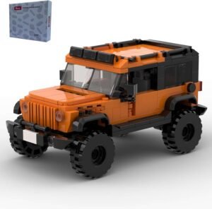 Building Blocks Orange SUV Sports Car Toy Building Set,Off-Road car Building Bricks  Building Blocks,DIY Vehicles for Kids and Adults(405PCS)
