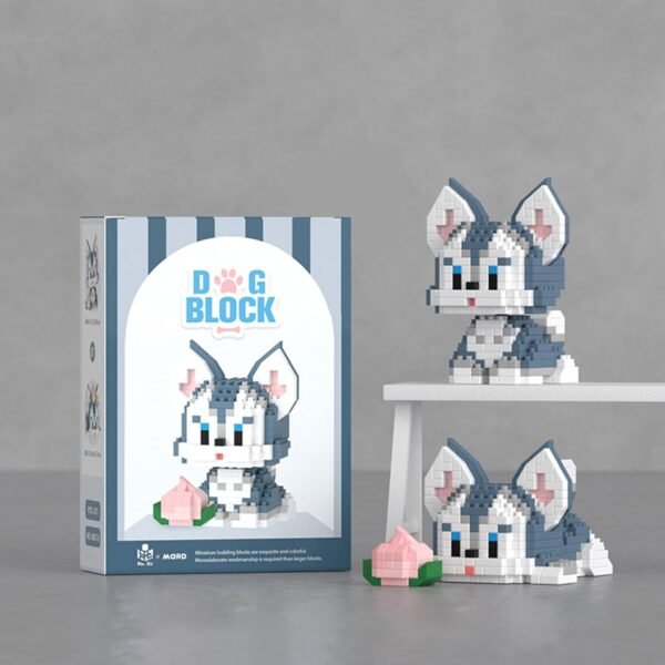 Building Blocks Micro Mini Building Blocks Dog Pets Cute Animal Model Set Building Pet Toys Bricks Gifts for Kid and Adult (Border Collie)