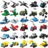 Building Blocks 30 Boxes Building Block Military Vehicles Engineering Fire Mini Cars Building Sets for Party Favors Kids Prizes 3D Assembly Cars Truck Helicopter for Boys and Girls