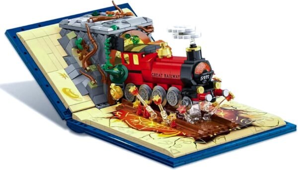711IC4yH41L._AC_SL1500 Building Blocks 889PCS Harry Magic Book Trian Building Kit(Compatible with Lego Sets Size),Creative Locomotive Building Blocks with Exquisite Box for 6+ Girls Boys Or Adults