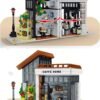 71421kHaYoL._AC_SL1500 Building Blocks Cafe House Architecture Building Set with LED Light,City Coffee House Model Kit,Building Blocks Toy for 15+ Age Teen,Adult (1512 Pieces)