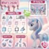 Building Blocks Unicorn Toys for Girls Age 4-6 - Unicorn   Tiles Frozen Toys for Girls Age 4-7 - 3 Year Old Girl Gifts 5 Year Old Girl Gift 4 Year Old Girl Birthday Gifts Magnet Building Blocks Age 3 4 5 6 7 8