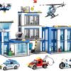 Building Blocks City Police Station Building Blocks Sets, City Police Prison Kits with Police Car, Helicopter Motorcycle, Trailer and Drone, Toy Building Kit Gift for Kids Boys Ages 6-12 (1001 Pieces)