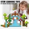 71BYaJ-FczL._AC_SL1500 Building Blocks 80PCS Blocks for Kids Ages 4-8, Build Mine Magnet World Building Blocks, STEM Sensory Building Toys for Toddlers Aged 3-12 Boys & Girls, Magnet Blocks Construction Toys Learning Resources
