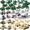 Building Blocks 30 Boxes Building Block Military Vehicles Engineering Fire Mini Cars Building Sets for Party Favors Kids Prizes 3D Assembly Cars Truck Helicopter for Boys and Girls