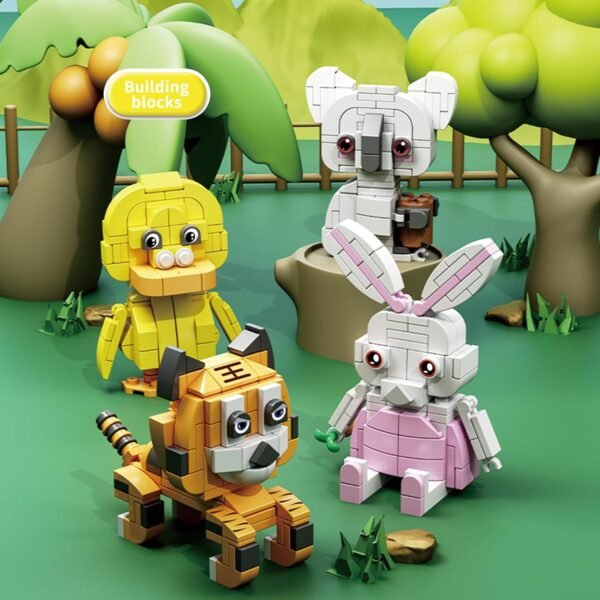 Building Blocks 8 Packs Animal Building Block Toy - 862 PCS Animals Building Brick Sets for Party Favors Goodie Bags Stocking Stuffer Classroom Prizes, Birthday Gift for Kids Boys Girls Ages 6-12+