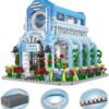 Building Blocks 1289PCS Botanical Garden Building Blocks Set with LED Lights - Flower House Model Kits for Kids & Adults | Creative Construction Toys for Ages 8-12 | Collectible City Playset