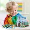 Building Blocks 1289PCS Botanical Garden Building Blocks Set with LED Lights - Flower House Model Kits for Kids & Adults | Creative Construction Toys for Ages 8-12 | Collectible City Playset