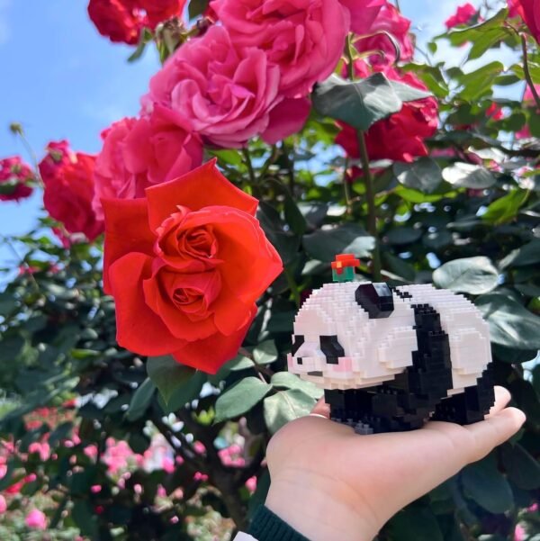 Building Blocks Flower Panda Mini Building Blocks, 983 PCS Micro Animal Building Toy Bricks for Girls Boys and Adults