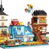 Building Blocks Architecture Building Blocks, Street View Building Blocks Kit 4281 PCS Modular Shop Micro Building Set