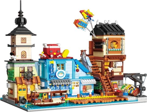 Building Blocks Architecture Building Blocks, Street View Building Blocks Kit 4281 PCS Modular Shop Micro Building Set